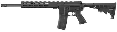 Ruger AR-556 Autloading Rifle 8529, 5.56 NATO, 16.1 in, Black Adjustable Stock, Black Finish, 30 Rds