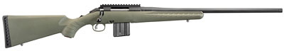 Ruger American Predator Rifle 26922, 6.5 Grendel, 22 in Threaded, Moss Green Composite Stock, Matte Black Finish