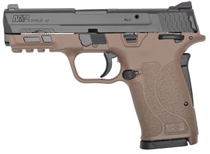 Smith & Wesson M&P Shield EZ M2.0 Pistol 13315, 9mm, 3.6 in, Textured Polymer Grip, FDE Finish, 8 Rd