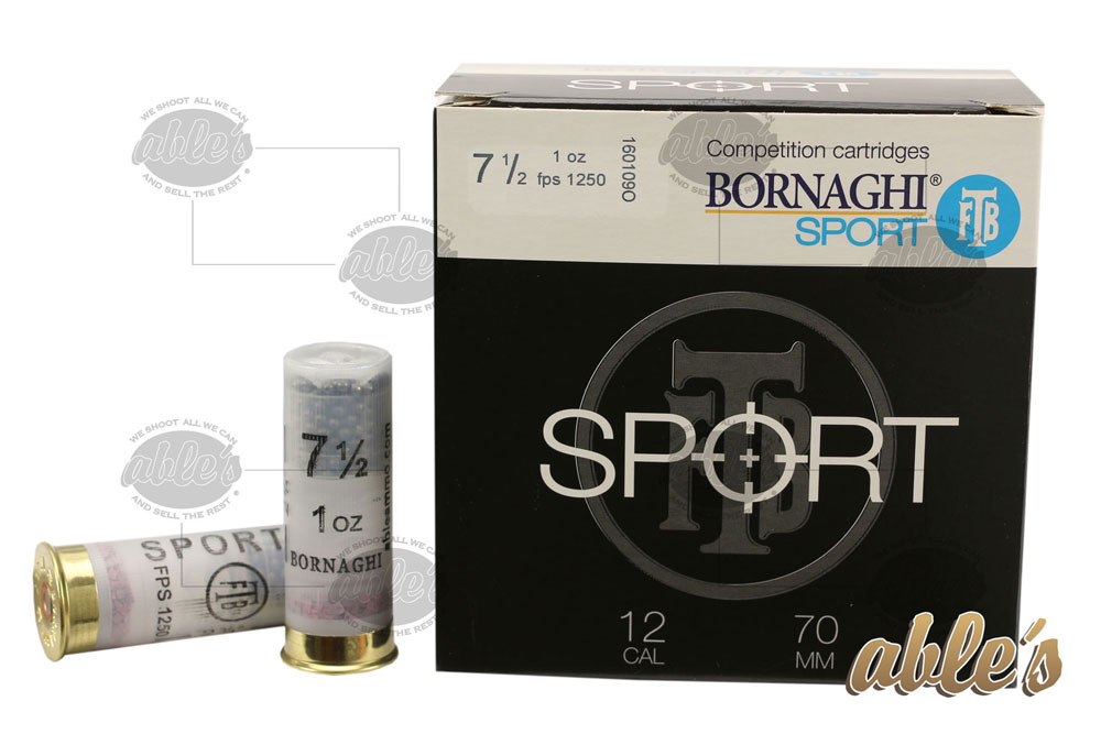Bornaghi Sport Target Loads T1SPORT2875, 12 Gauge, 2-3/4