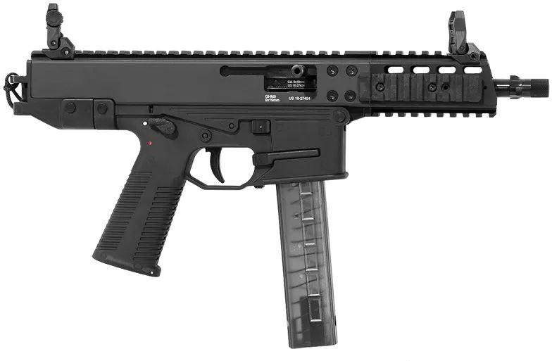 B&T GHM9 Gen2 Semi-Auto Pistol BT-450002-2-G, 9mm, 6 in, Black Grip, Black Finish, 30 Rds