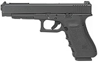 Glock 34 Pistol UI3430103, 9mm, 5.32 in, Polymer Grip, Black Finish, Adjustable Sights, 17 Rd, Made in USA