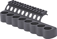 Mesa Tactical 8-Shell Side Saddle, SureShell Saddle Mount w/ Rail, Fits 12 Gauge Benelli M4, Black (90890)