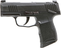 Sig Sauer P365 Optics Ready Pistol 365-9-BXR3P-MS, 9mm, 3.1 in, Day/Night Sights, Manual Safety, Black, 10 Rds