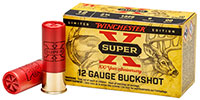 Winchester Super X 100th Anniversary Buckshot XB1200100, 12 Gauge, 2-3/4", 9 Pellets, 1325 fps, #00 Buffered Lead Buckshot, 10 Rd/bx