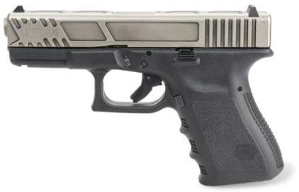 Glock 19 Compact Pistol UI1950204BC, 9mm, 4.02 in, Polymer Grip, Battleworn Finish, Fixed Sights, 15 Rd, Made in USA
