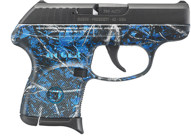 Ruger LCP Pistol 3762, 380 ACP, 2.75", Moonshine Camo, Blued Finish, 6 Rds