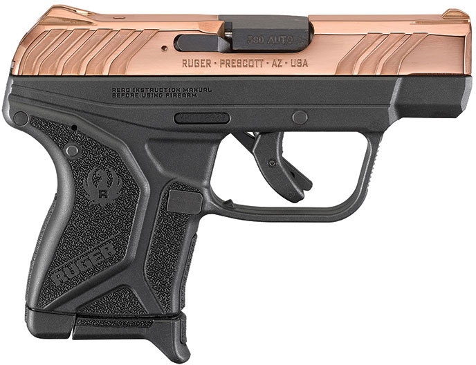 Ruger LCP II Pistol 3781, 380 ACP, 2.75", Black Grip, Rose Gold Slide, 6 Rds