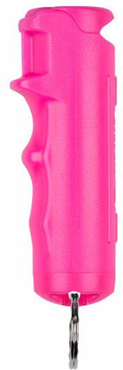 Sabre Key Ring Pepper Spray /Finger Grip, Pink (F15-PKOC-02)