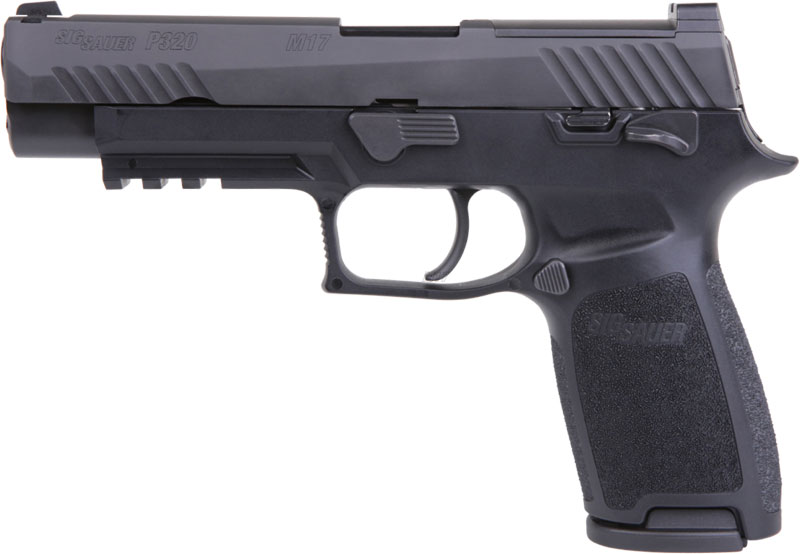 Sig P320 M17 Bravo Pistol 320F9M17MSBRAVO, 9mm, 4.7", Manual Safety, Black Grip, Nitron Finish, 17 Rds