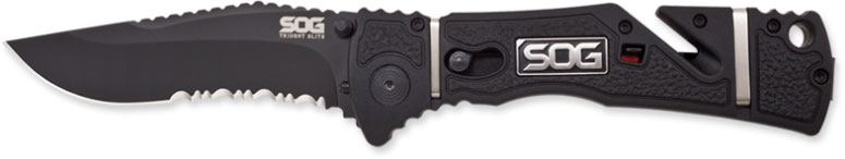 SOG Trident Elite Clip Point Blade Folding Knife (TF106)