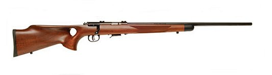 Savage 93 Classic Rimfire Bolt Action Rifle 96755, 17 HMR, 24", Walnut w/Thumbhole Stock, Blue Finish, 5 Rds