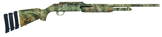 Mossberg 500BS Pump Shotgun 54254, 20 Gauge, 24 in, 3 in Chmbr, Fully Rifled Adj. Syn Stock, Realtree All Purp Finish