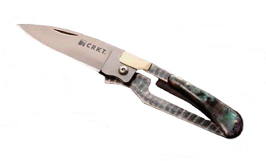 Columbia River Slip K.I.S.S. Drop Point Folder Knife w/Plain Edge 5569