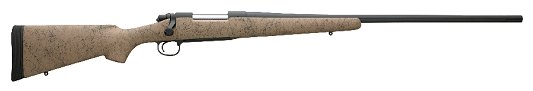 Remington 700 North American Bolt Action Rifle 87263, 270 Winchester, 24 in, Desert Tan w/Black Webbing Stock, Blue Finish, 4 Rds