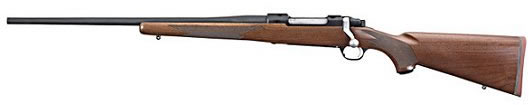 Ruger M77 Hawkeye Bolt Action Left-Hand Rifle HM77LR 17157, 204 Ruger Left-Hand Rifle, 22 in, Walnut Stock, Blue Finish, 5 Rds