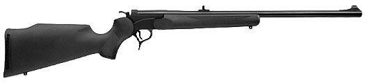 Thompson Center Encore Single Shot Rifle 3817, 223 Remington, 24 in, Break Open Action, Black Syn Stock, Blue Finish, Adj Sights