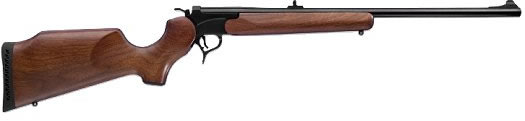 Thompson Center Encore Single Shot Rifle 3512, 223 Remington, 24 in, Break Open Action, Walnut Stock, Blue Finish, Adj Sights