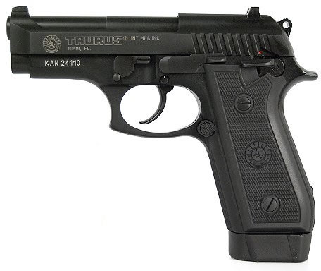 Taurus PT-58 HC Plus Medium Frame Pistol 1580241, 380 ACP, 3.25", Rubber Grip, Blue Finish, 19 Rd, Fixed Sights