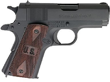 Springfield GI Micro Pistol PW9801LP, 45 ACP, 3 in Bull, Hardwood Grip, Parkerized Finish, 6 Rd