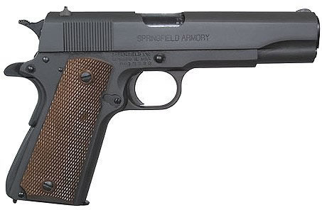Springfield GI Pistol PW9108LP, 45 ACP, 5", Double Diamond Walnut Grip, Parkerized Finish, 7 Rd