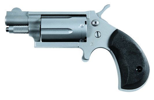 Charter Arms Dixie Derringer 62313, 22 LR / 22 WMR, 1-1/8 in, Black Rubber Grip, Stainless Finish, 5 Rd