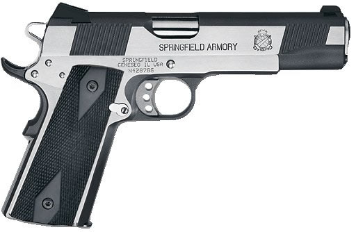 Springfield Service Tactical Pistol PX9154LP, 45 ACP, 5", Cocobolo Wood Grip, Black/Stainless Steel Finish, 7 Rd