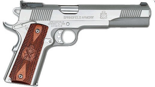 Springfield Longslide Target Pistol PX9628LP, 45 ACP, 6 in Bull, Cocobolo Wood Grip, Stainless Finish, 7 Rd