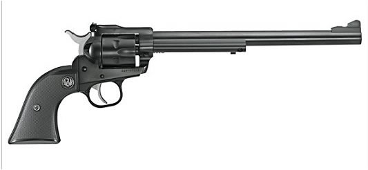Ruger Single Six NR9L Revolver 10624, 22 Long Rifle, 9 1/2 in, Checkered Black Rubber Grip, Blue Finish, 6 rd