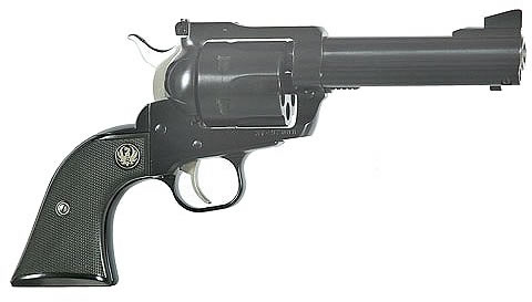 Ruger Blackhawk BN44L Revolver 10445, 45 Long Colt, 4 5/8 in, Hard Rubber Grip, Blue Finish, 6 rd