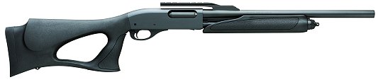 Remington 870 Express Pump Shotgun 81120, 20 Gauge, 18 1/2 in, 3 in Chmbr, ShurShot Black Syn Stock, Black Matte Finish, Fully Rifled, Cantilever Mt