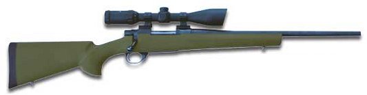 Howa Ranchland Compact Rifle Combo HGR36108G, 223 Remington, 20 in, Green Synthetic Stock, Blue Finish, w/Scope & Rings