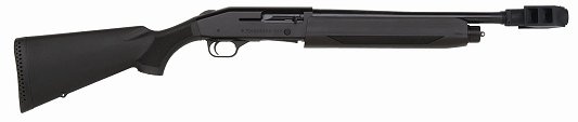 Mossberg 930 Special Purpose Semi-Auto Shotgun 85335, 12 Gauge, 18 1/2 in Cyl Bore, 3 in Chmbr, Black Syn Stock, Matte Blue Finish, Muzzle Break