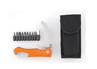 Ka-Bar Rescue Kit w/Serrated Edge/Aluminum Handle/9 Drill Bits/Case 3082
