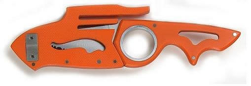 Columbia River Renner Nekolas Drop Point Fixed Knife w/Orange Micarta Handle & Serrated Edge 2391