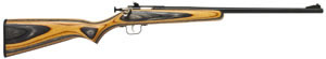 Crickett Single Shot Bolt Action Rifle 231, 22 Long Rifle, 16.125 in, Black/Orange Stock, Blue Finish