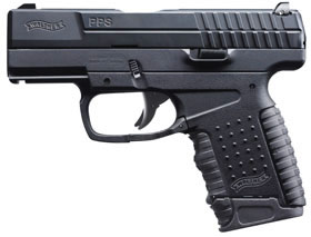 Walther PPS Semi-Auto Pistol WAP10006, 9mm, 3.2 in, Polymer Grip, Black Finish, 6 Rd