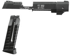 Taurus 822 Conversion Kit 582241, 22 LR, 4.5 in, Grip, Blue Finish, 10 Rd