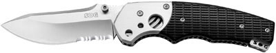SOG Pendulum Folding Knife w/Partially Serrated Edge MB02