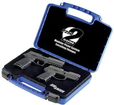 Sig P250 Pistol 2SUM Pistol 250F402SUM, 40 Smith & Wesson, 4.7 in, Polymer Grip, Black Finish, Night Sights, 14/10 Rd