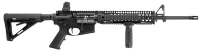 Daniel Defense DDM4V3 Carbine Tactical DD20009, 223 Remington/5.56 NATO, 16 in, Polymer Stock, Black Finish