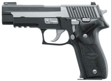 Sig P226 Pistol 226R40EQ, 40 Smith & Wesson, 4.4 in, Wood Grip, Two-Tone Finish, Night Sights, 10 Rd