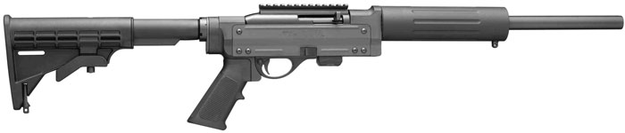 Remington 597 VTR Rifle 80901, 22 Long Rifle, 16 in, Collapsible Stock, Black Finish, Folding, 10 Rd