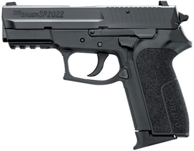 Sig SP2022 Pistol SP20229BSS, 9mm, 3.9 in, Polymer Grip, Black Finish, Night Sights, 10 Rd