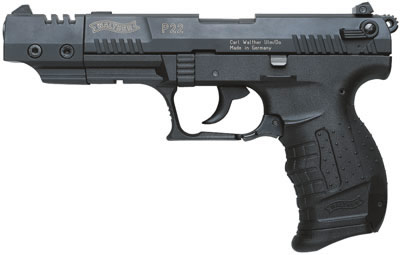 Walther P22 DA/SA Pistol QAP22005, 22 Long Rifle, 5 in, Black Grip, Black Finish, 10 Rd