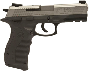 Taurus 840 w/22 Kit Pistol 184504922, 45 ACP/22 Cal, 4 in, Checkered Grip, Stainless Finish, 12/10 Rd