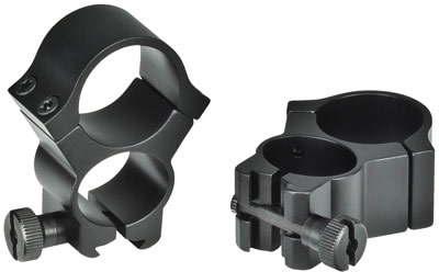 Redfield See Thru Rings w/3/8 Dovetail 47327, 1 in, Black