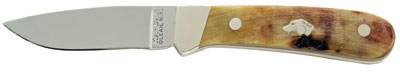 Ka-Bar Traditional Dogs Head Trailing Point Hunter Drop Point Fixed Knife w/Straight Edge (8576)