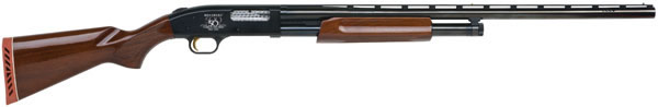 Mossberg 50th Anniversary Ed Mossberg 500 Pump Shotgun 50123, 12 Gauge, 28 in, 3 in Chmbr, Walnut Stock, Blue Finish