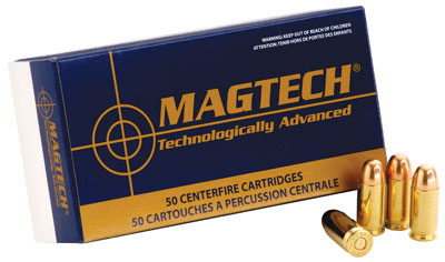 Magtech Sport HuntingPistol Ammunition 9B, 9mm, Full Metal Case (FMJ), 124 GR, 1109 fps, 50 Rd/bx